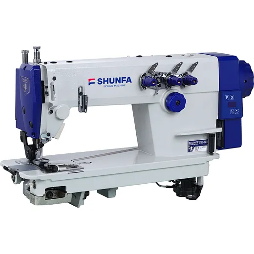 Direct drive‚ Tandem 3 needle chain stitch machine