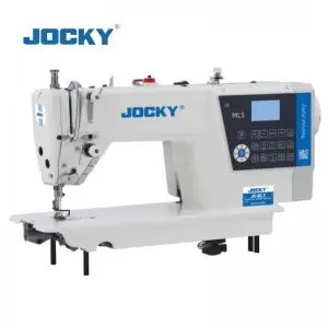 JK-ML5 Intelligent lockstitch sewing machine with single step motor, auto trimmer, auto foot, auto reverse