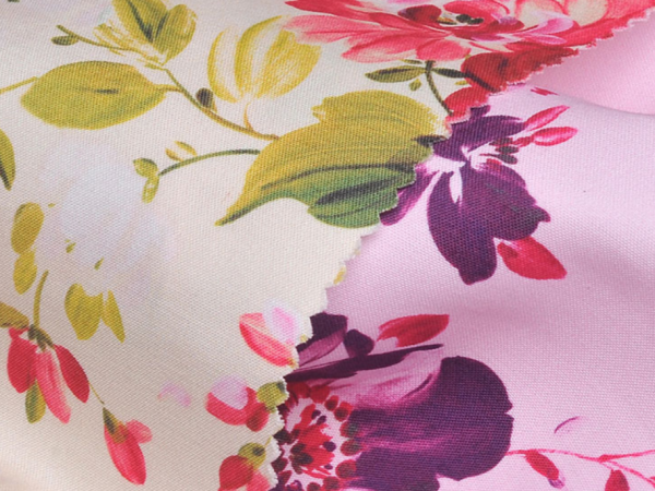 Dyed and printed fabric