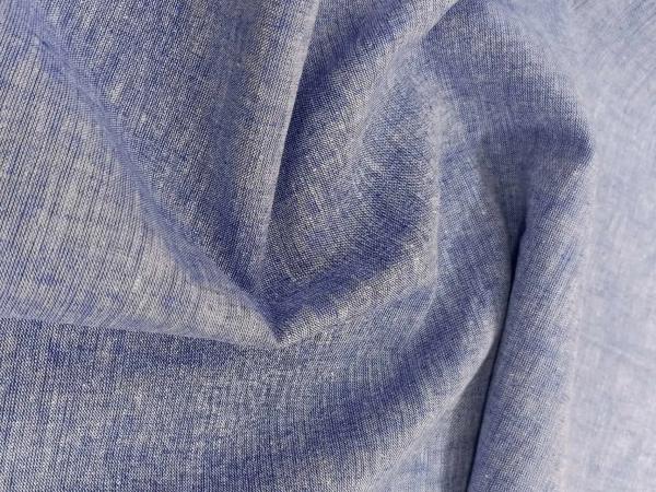 Linen-Cotton Light Blue Chambray Fabric – Premium Quality for Modern Textiles