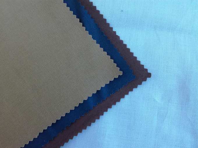 pure linen dyed fabric